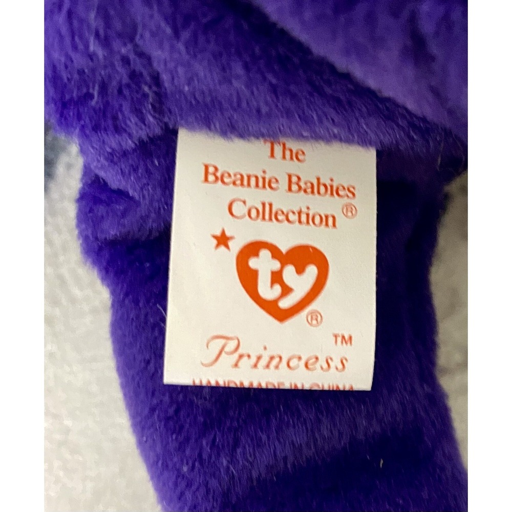 RARE New 1997 TY Princess Diana Beanie Baby, China, P.E. No Space Acrylic Box - Picture 10 of 13